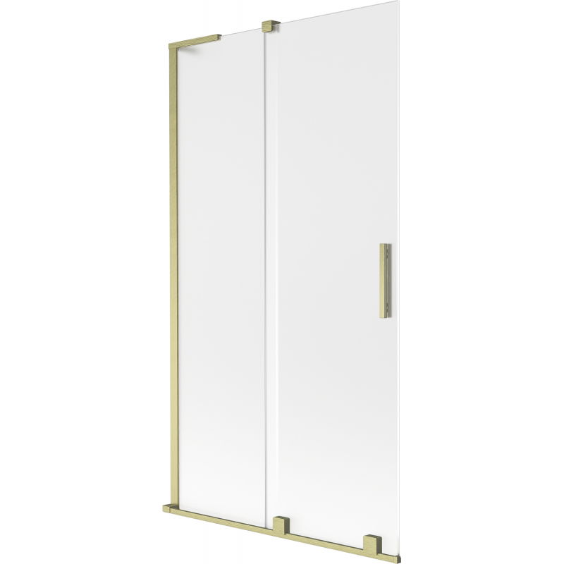 Mexen Velar L vonios kambario pertvara su 2 stumdomomis dalimis 100 x 150 cm, matinė, auksinė šlifuota - 896-100-003-31-55