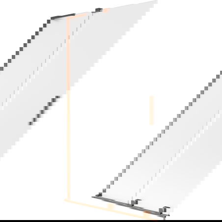 Mexen Velar L vonios sienelė, 2 dalių, stumdomas 100 x 150 cm, matinė, rožinis auksas - 896-100-003-31-60