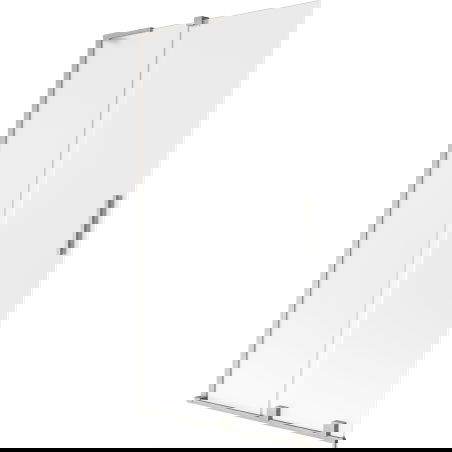 Mexen Velar L vonios sienelė, 2-jų dalių stumdomas 100 x 150 cm, matinės spalvos, šlifuotas nikelis - 896-100-003-31-97