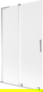 Mexen Velar L vonios sienelė, dviejų dalių stumdomas 110 x 150 cm, matinis, chromas - 896-110-003-31-01