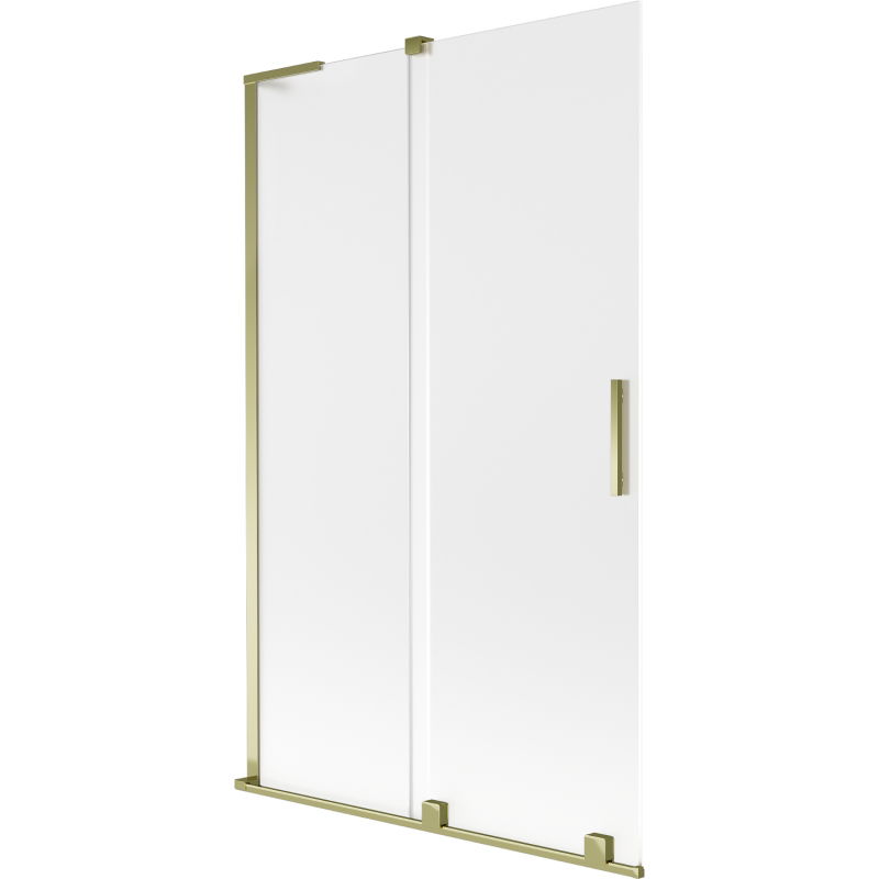 Mexen Velar L vonios pertvara, 2-slankiojami durys 110 x 150 cm, matinė, auksinė - 896-110-003-31-50