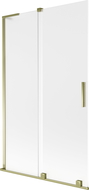 Mexen Velar L vonios pertvara, 2-slankiojami durys 110 x 150 cm, matinė, auksinė - 896-110-003-31-50
