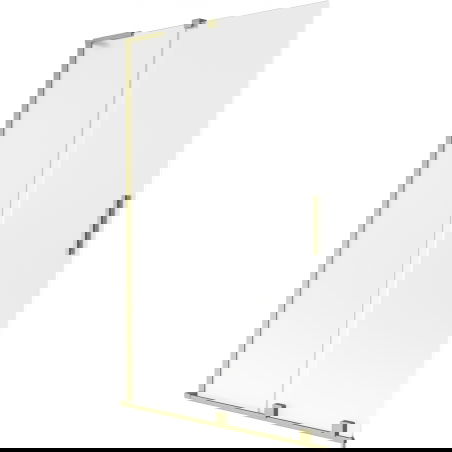 Mexen Velar L vonios pertvara, 2 dalių, stumdoma, 110 x 150 cm, matinis, auksinis šlifuotas - 896-110-003-31-55