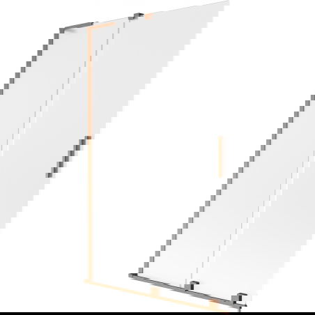 Mexen Velar L vonios sienelė 2 dalių stumdomas 110 x 150 cm, matinis, šlifuotas varis - 896-110-003-31-65