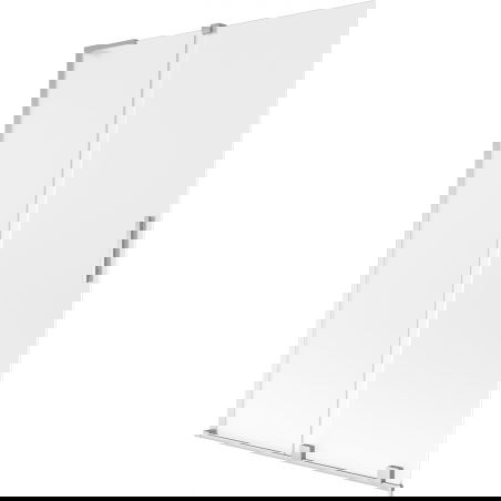 Mexen Velar L vonios sienelė 2-dalių stumdoma 120 x 150 cm, šerkšnas, chromas - 896-120-003-31-01