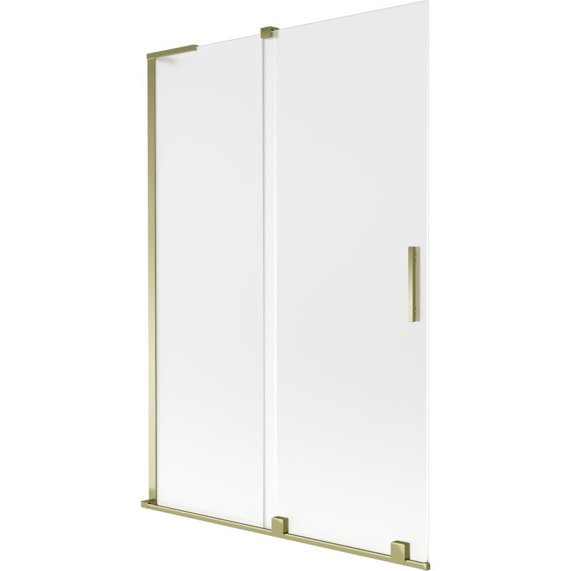 Mexen Velar L vonios ekrano 2-durų stumdomas 120 x 150 cm, matinis, auksinis - 896-120-003-31-50