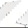 Mexen Velar L vonios ekrano 2 dalių stumdomas 120 x 150 cm, matinė spalva, šlifuota vario spalva - 896-120-003-31-65