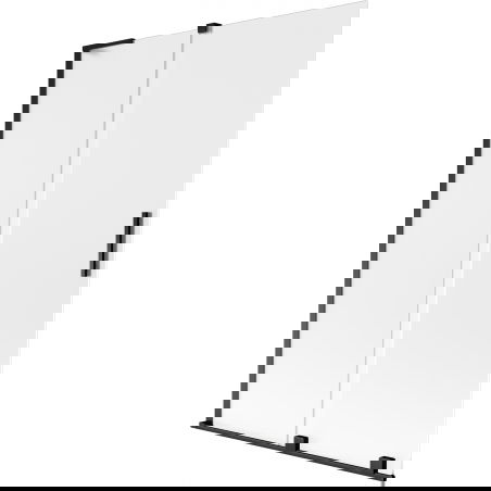 Mexen Velar L vonios sienelė 2 dalių stumdomas 120 x 150 cm, matinė, juoda - 896-120-003-31-70