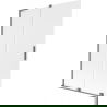 Mexen Velar L vonios kambario pertvaros 2-jų durų slankiojamos 120 x 150 cm, matinės, gun metal - 896-120-003-31-95
