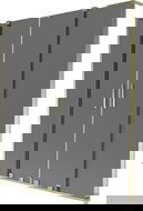 Mexen Velar L Duo vonios uždanga, 2-stumdomi sparnai, 150 x 150 cm, grafitas, auksinis - 896-150-003-42-50