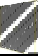 Mexen Velar L Duo vonios pertvara 2-durų stumdomos 150 x 150 cm, grafitas, auksinė matinė - 896-150-003-42-55