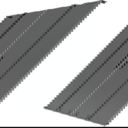 Mexen Velar L Duo vonios sienelė 2-duris stumdomos 150 x 150 cm, grafitas, šefo grūdintas pilkas - 896-150-003-42-66