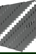 Mexen Velar L Dviguba dviaukštėma dušo sienelė, matinė, 150 x 150 cm, grafitas, šepečiu šlifuotas ginklų pilkumas