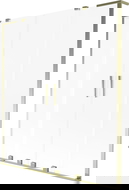 Mexen Velar L Duo vonios pertvara, 2-dalių, stumdomas, 150 x 150 cm, matinė, auksinė - 896-150-003-32-50