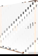 Mexen Velar L Duo vonios užtvara, 2 dalių stumdomos durys, 150 x 150 cm, šerkšnas, rožinis auksas - 896-150-003-32-60