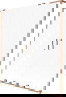 Mexen Velar L Duo vonios uždanga, 2 dalių, slankiojančios 150 x 150 cm, matinė, šlifuota varis - 896-150-003-32-65