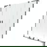 Mexen Velar L Duo vonios sienelė 2 dalių stumdomas 150 x 150 cm, skaidrus, šlifuotas ginklų pilkumas - 896-150-003-02-66