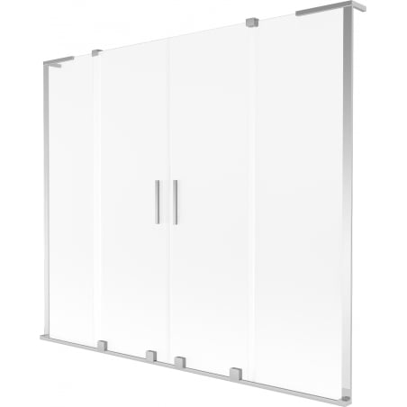 Mexen Velar L Duo vonios širmos dviejų dalių stumdomas 180 x 150 cm, matinė, chromuota - 896-180-003-32-01