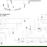 Mexen Ben granitinė 1 dubens plautuvė su nutekėjimo lentyna kairė 600 x 500 mm, smėlio, auksinis sifonas - 6522605000-69-G