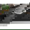 Mexen Ben vienos kameros granitinė praustuvė su dešiniuoju lašeliu 600 x 500 mm, juoda, juodas sifonas - 6523605000-77-B