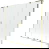 Mexen Velar L Duo vonios širmos 2-dalių dviduonių 180 x 150 cm, permatomas, auksinis - 896-180-003-02-50