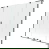 Mexen Velar L Duo vonios širmos, 2 dalių, stumdomos, 180 x 150 cm, skaidrios, tamsus metalas - 896-180-003-02-95