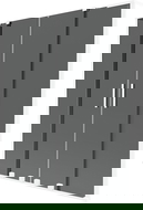 Mexen Velar L Duo vonios ekrano 2-durų slankiojantis 140 x 150 cm, grafitas, baltas - 896-140-003-42-20