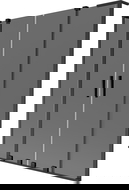 Mexen Velar L Duo vonios sienelė, 2-durys slankiojančios 160 x 150 cm, grafitas, juoda - 896-160-003-42-70