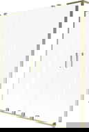 Mexen Velar L Duo vonios ekrano 2 sparnų stumdomas 140 x 150 cm, matinė, auksinė šlifuota - 896-140-003-32-55