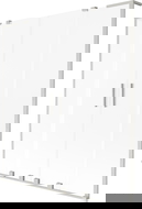 Mexen Velar L Duo vonios pertvara, 2 dalių slankiojantis 160 x 150 cm, šerkšnas, šlifuotas nikelis - 896-160-003-32-97