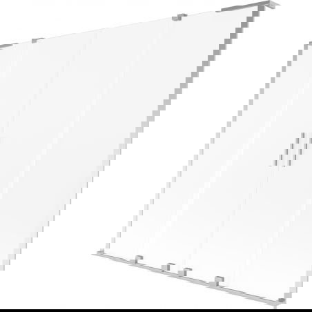 Mexen Velar L Duo vonios sienelė, 2 sparnai, stumdoma, 170 x 150 cm, matinė, chromas - 896-170-003-32-01