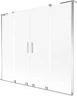 Mexen Velar L Duo vonios sienelė, 2 sparnai, stumdoma, 170 x 150 cm, matinė, chromas - 896-170-003-32-01