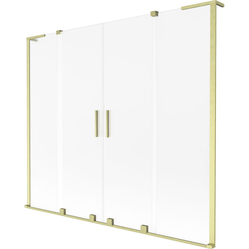 Mexen Velar L Duo vonios pertvara, 2 dalių, 170 x 150 cm, matinė, auksinė šlifuota - 896-170-003-32-55