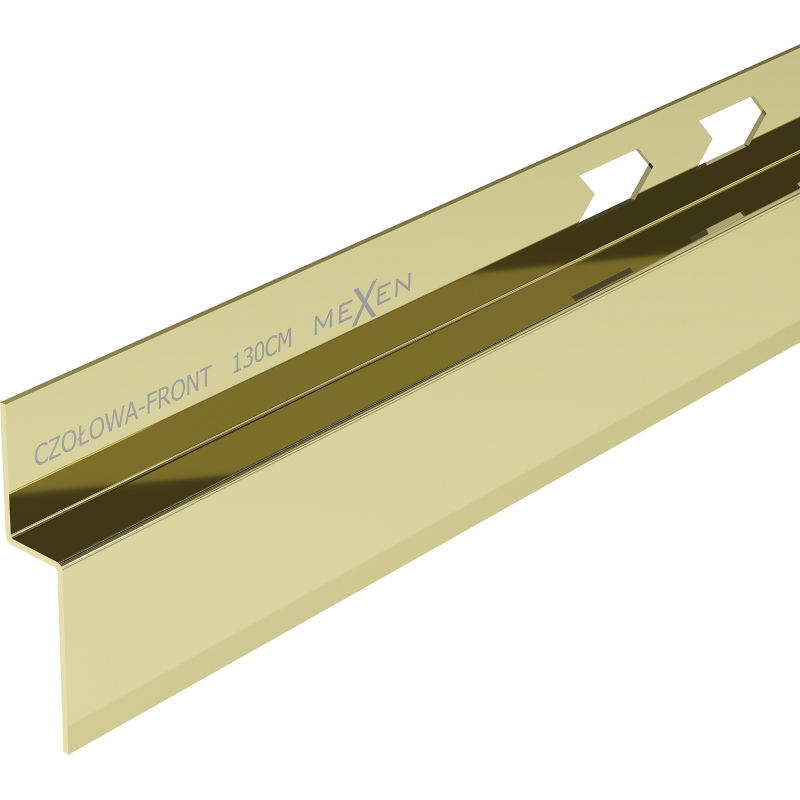 Mexen Line-B priekinis dušo padėklo profilis 130 cm, auksinis - 185003130U