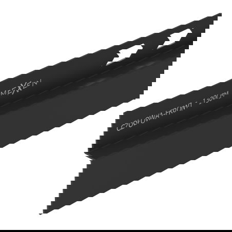 Mexen Line-B priekinė dušo latako juosta 130 cm, juoda - 187003130U