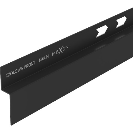 Mexen Line-B priekinė dušo juosta 180 cm, juoda - 187003180U