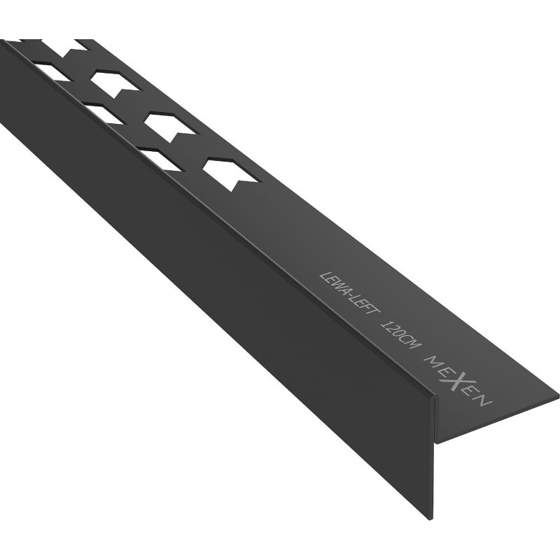Mexen Line-B grindų nuolydžio juostelė 120 cm kairė, juoda - 187001120L