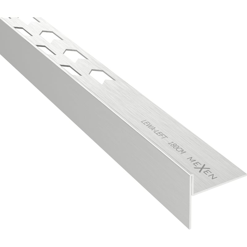 Mexen Line-B grindų nuolydžio profilis 180 cm kairysis, nerūdijančio plieno - 181001180L