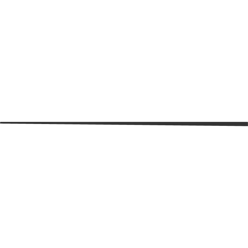 Mexen Line-B 180 cm kairinė grindų juosta, juoda - 187001180L