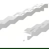 Mexen Line-B grindų nuolydžio juosta 120 cm dešinė, inox - 181001120R