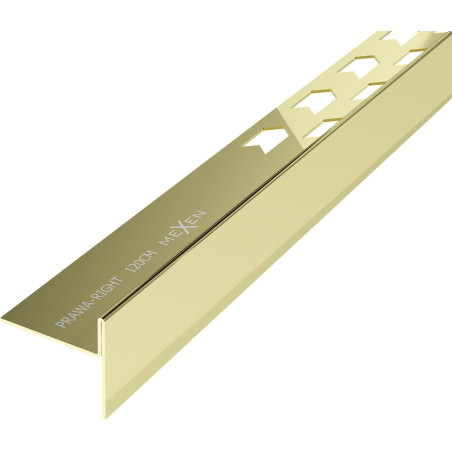 Mexen Line-B grindjuostė su nuolydžiu 120 cm dešinė, auksinė - 185001120R