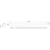 Mexen Line-B grindjuoste, 120 cm, dešinė, auksinė šukuota - 185501120R