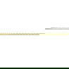 Mexen Line-B grindų nuolydžio juosta 120 cm dešinė, aukso spalvos šlifuota - 185501120R