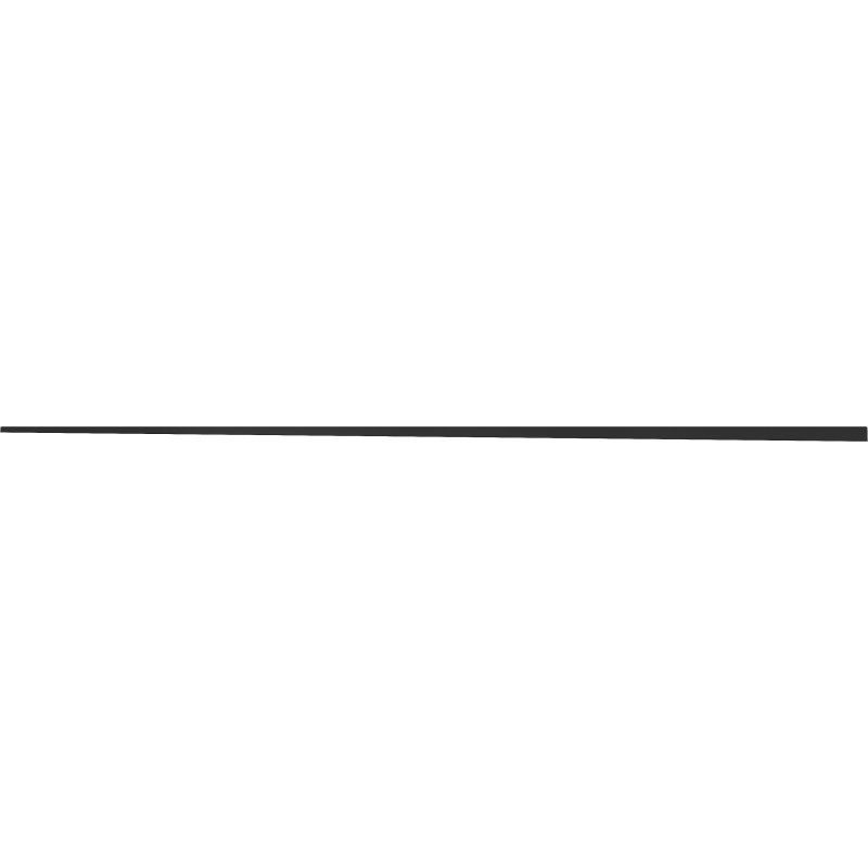 Mexen Line-B nuolaidinis profilis stiklui 180 cm kairė, juodas - 187004180L