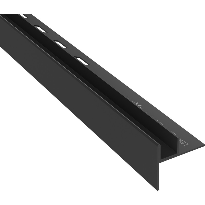 Mexen Line-B nuolaidinis profilis stiklui 180 cm kairė, juodas - 187004180L