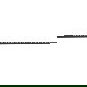 Mexen Line-B nuolydžio juosta prie sienos 120 cm dešinė, juoda - 187002120R