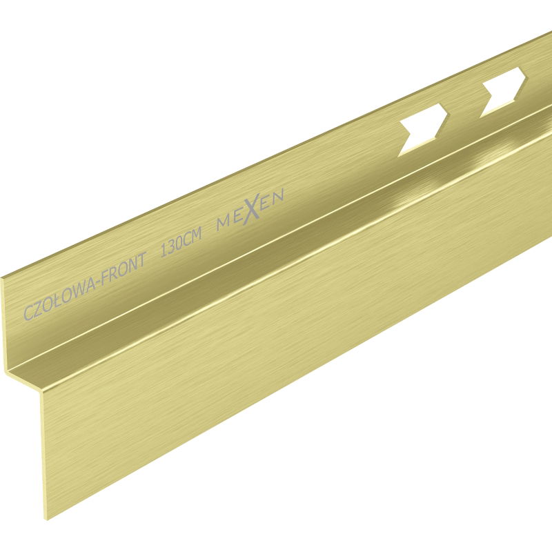 Mexen Line-B dušo pamušalas 130 cm, šlifuota auksinė - 185503130U