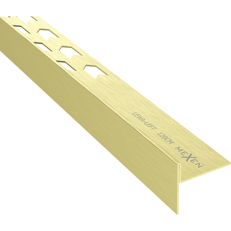 Mexen Line-B grindų nuolydžio juostelė 120 cm kairė, šlifuotas auksas - 185501120L