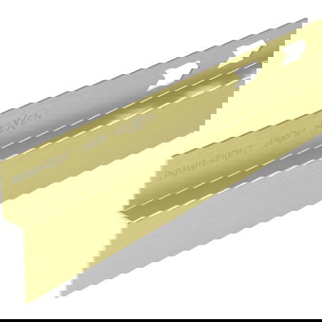 Mexen Line-B 180 cm dešinysis prie sienos prigludęs nuolydžio profilio sąrašas, auksinis šlifuotas - 185502180R