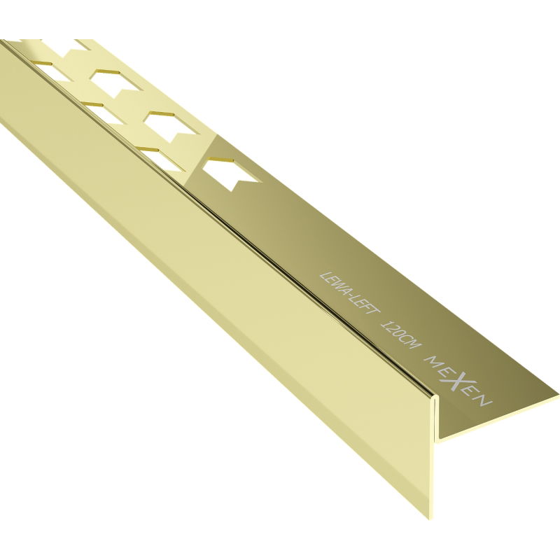 Mexen Line-B nuolydžio grindų juosta 120 cm kairė, auksinė - 185001120L